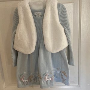 Aspen Kids Dress with White Vest